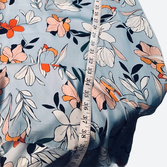 PARKER Demi SILK High-Low Floral Print Wrap Dress - Picture 11 of 16